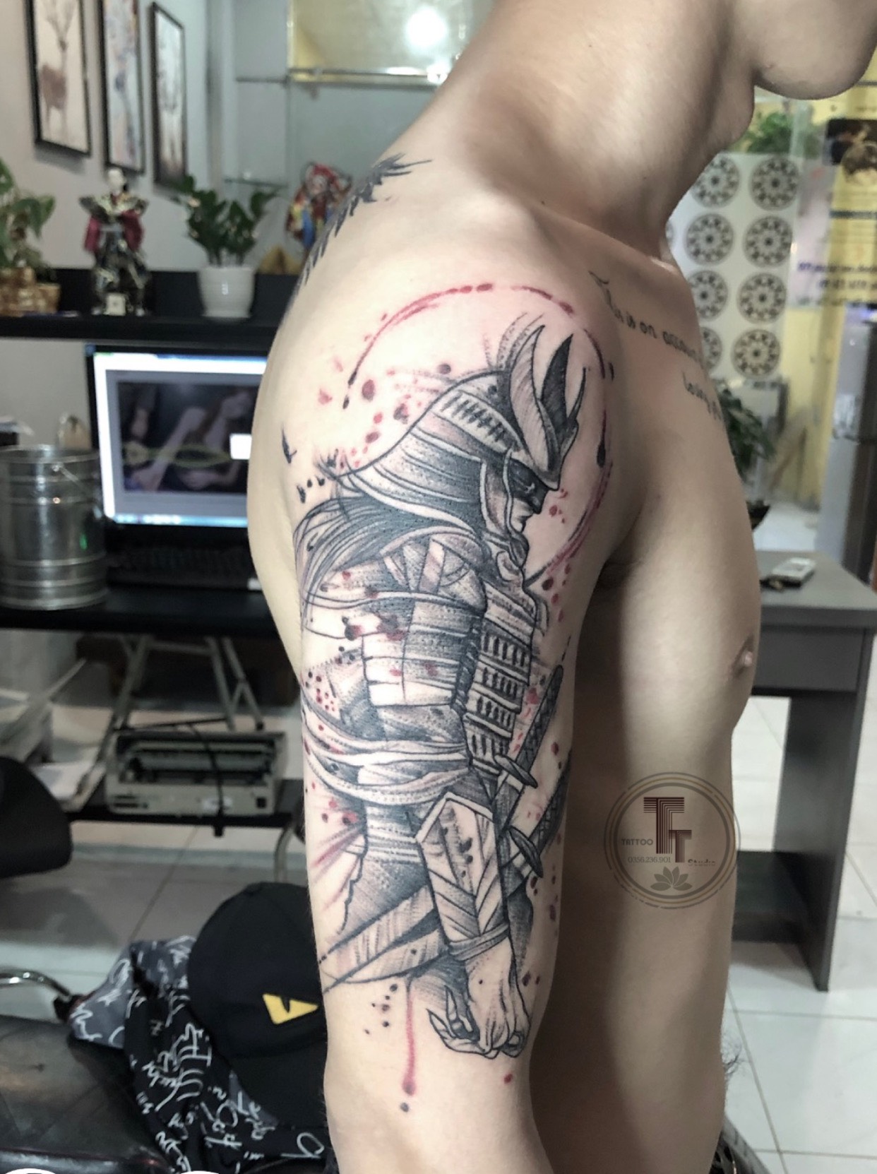 hình xăm samurai