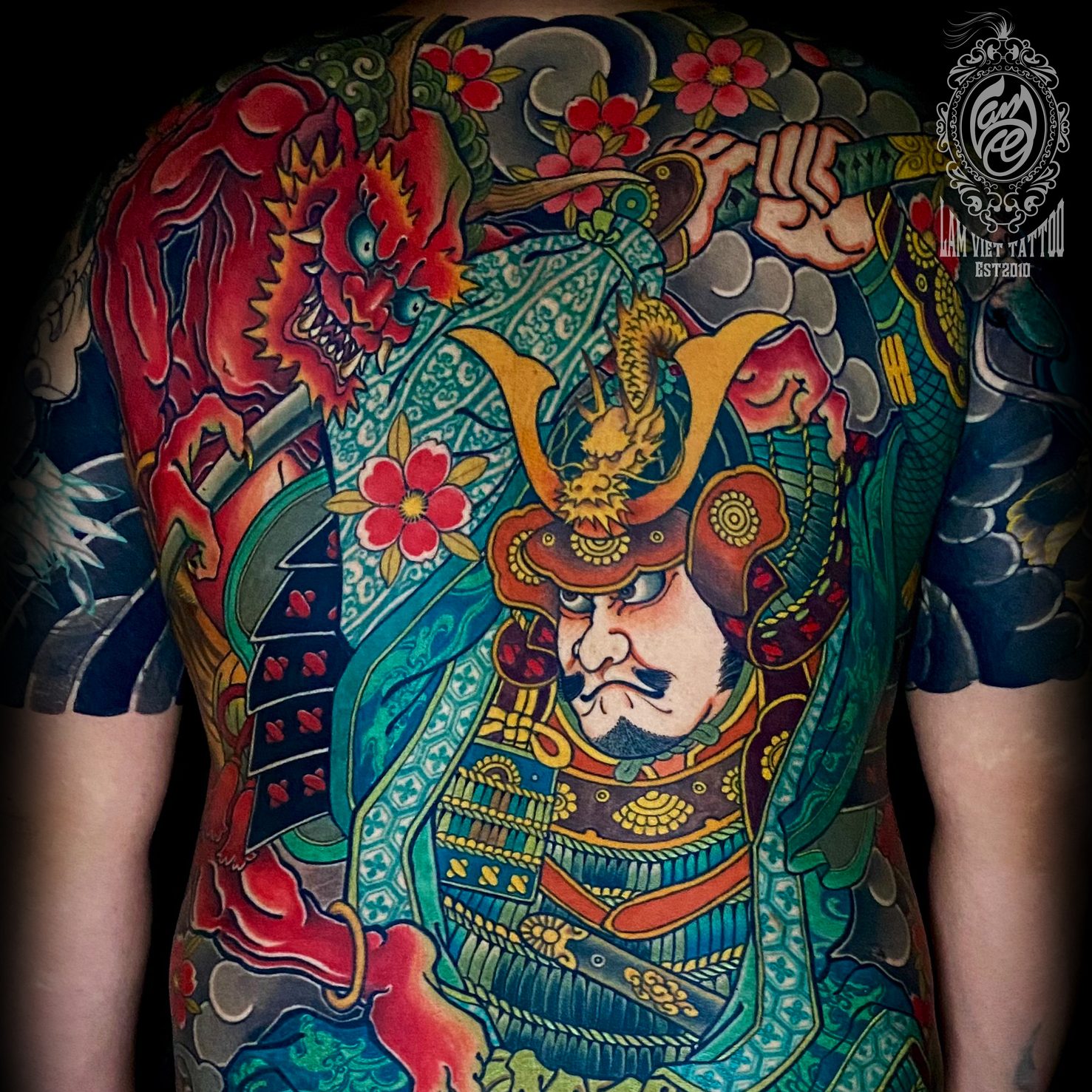 hình xăm samurai nhật cổ