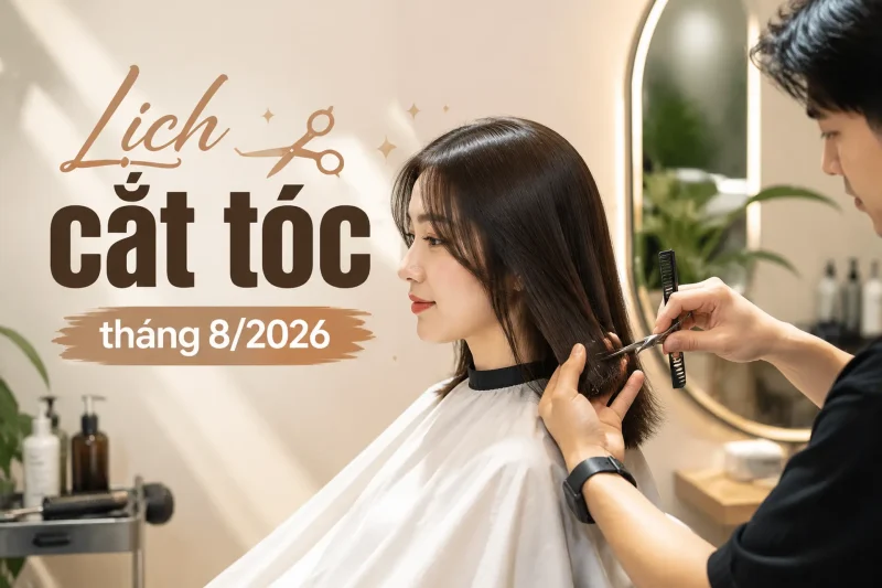 lịch cắt tóc tháng 8